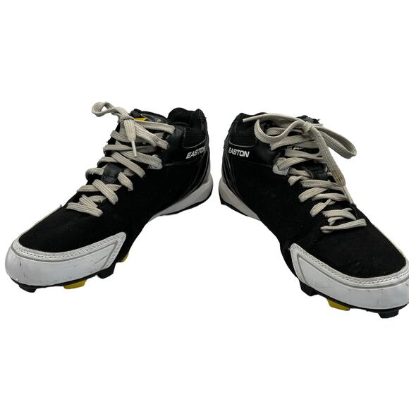 Easton Elite Mid-Top Baseball Cleats, Size 9.5, Black & White Athletic Shoes - Picture 5 of 9